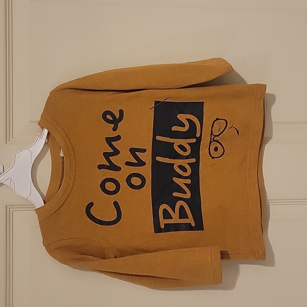 Kids 'Come on Buddy' Mustard Shirt